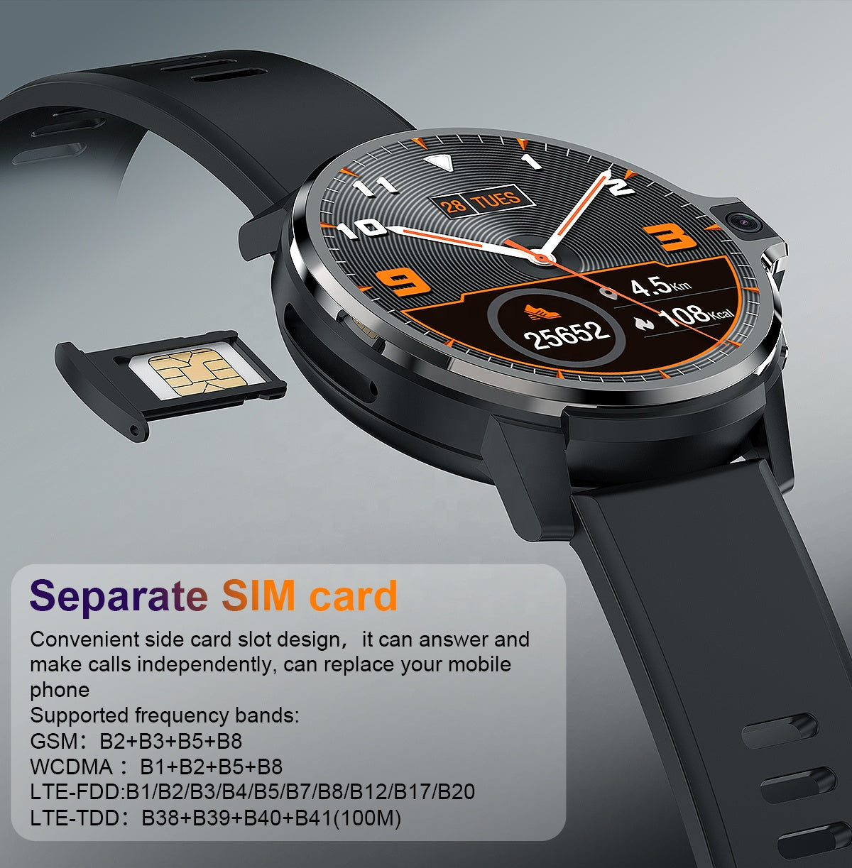 4G Sim Card Supported Smart Watch