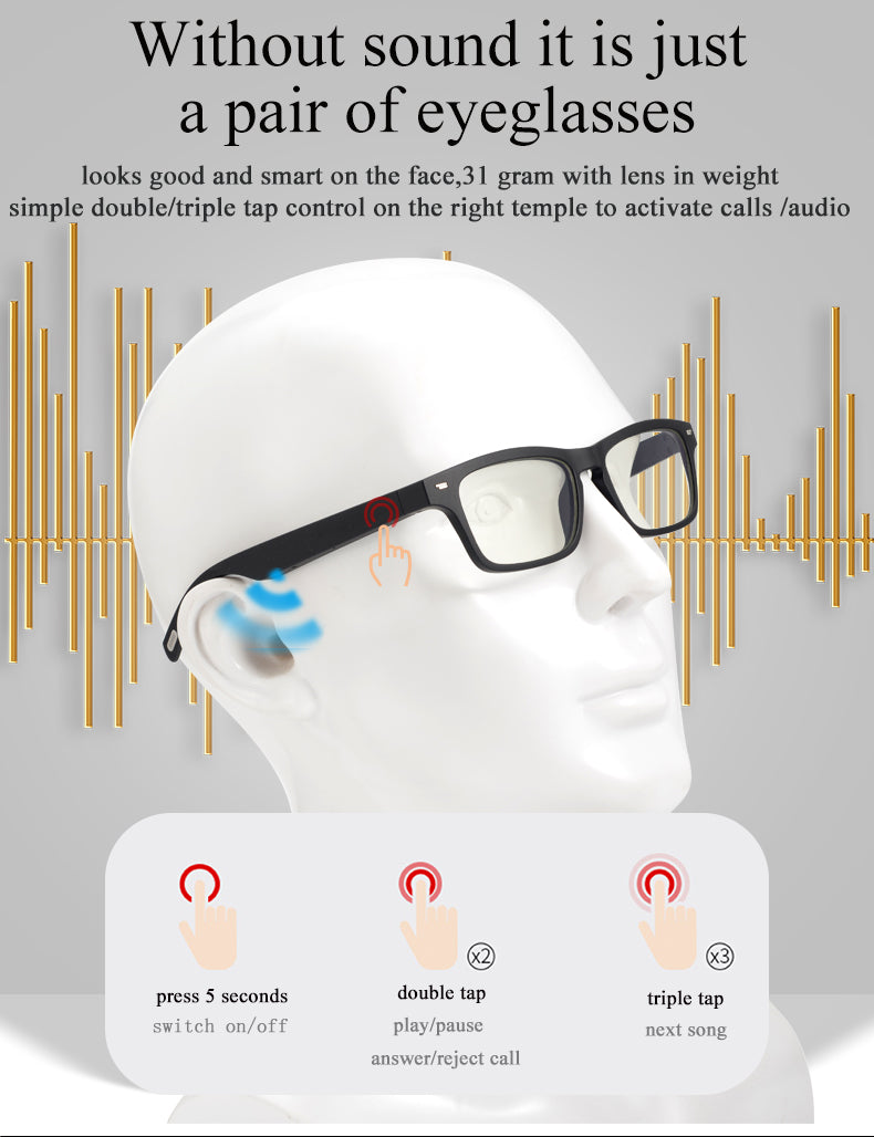 Smart Glasses With Headphone VR